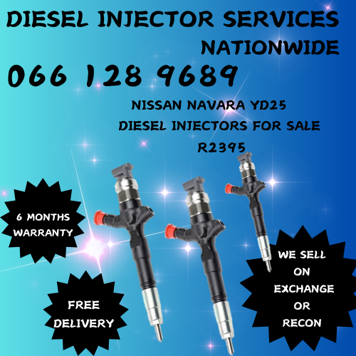 NISSAN NAVARA YD25 DIESEL INJECTORS FOR SALE/EXCHANGE/RECON WITH FREE COPPER WASHERS