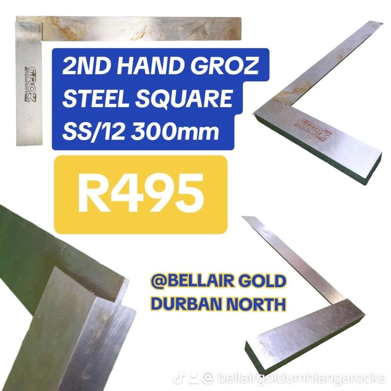 2ND HAND GROZ STEEL SQUARE SS/12 300mm