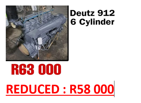 Deutz 912 - 6 Cylinder Engine For Sale