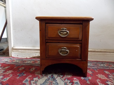Small Yellow Wood Chest of Drawers