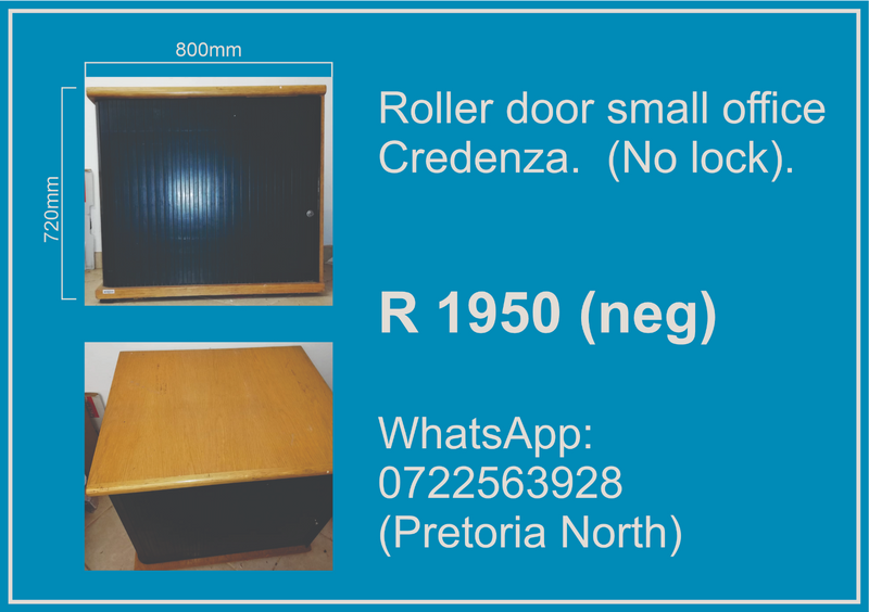 Small roller door office Credenza