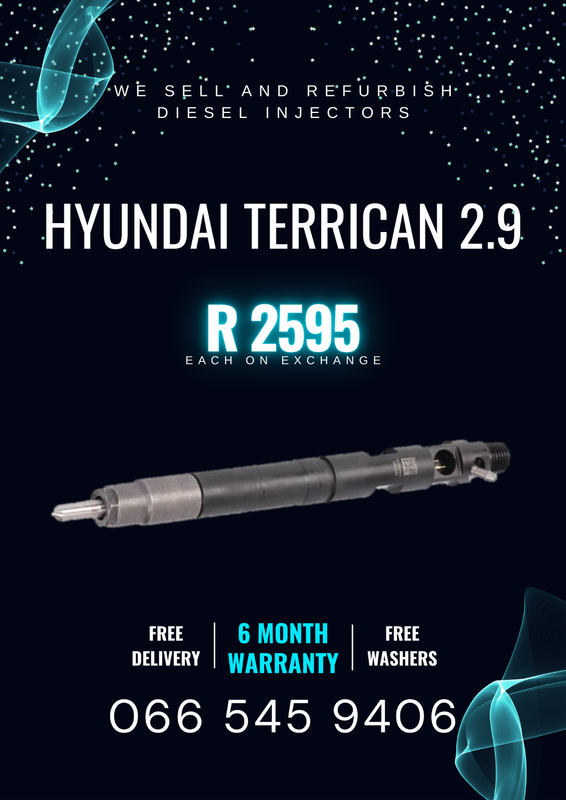 HYUNDAI TERRACAN DIESEL INJECTORS FOR SALE ON EXCHANGE WITH WARRANTY