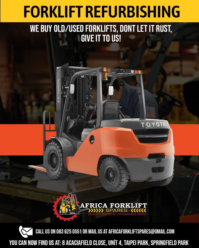 AFRICA FORKLIFTS SPARES, FOR ALL YOUR FORKLIFT SPARES, PARTS,SERVICES AND SALES