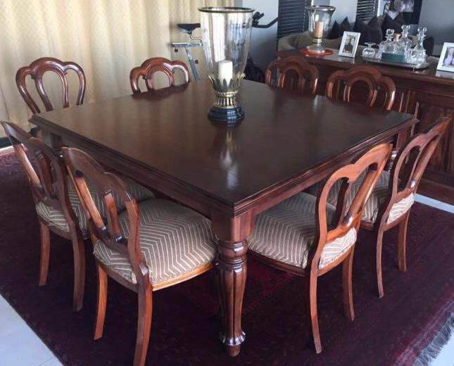 Modern/classic Solid wooden red Mahogany dining room  table 8 seater