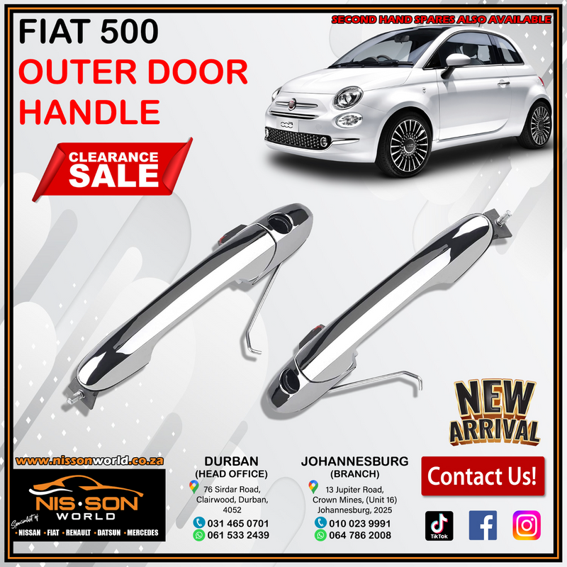FIAT 500 OUTER DOOR HANDLES