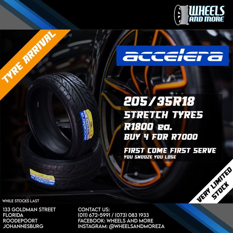 205/35R18 stretch Accelera Tyres