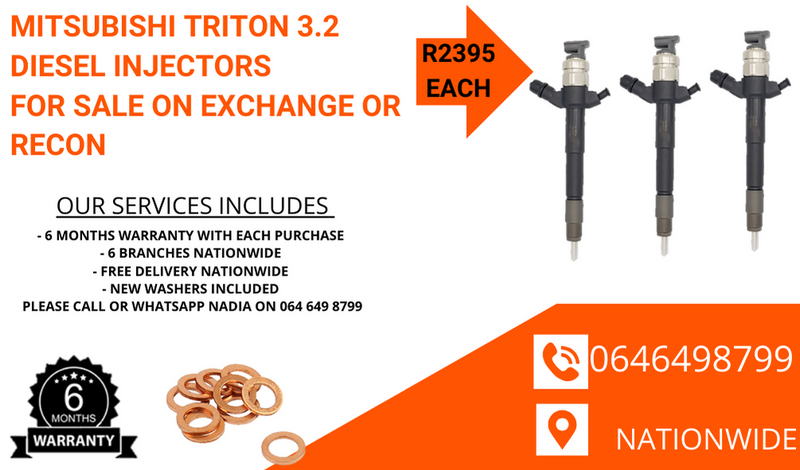 Mitsubishi Triton 3.2 diesel injectors for sale on exchange