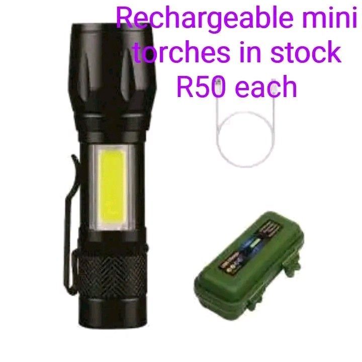 Rechargable mini flashlight in stock