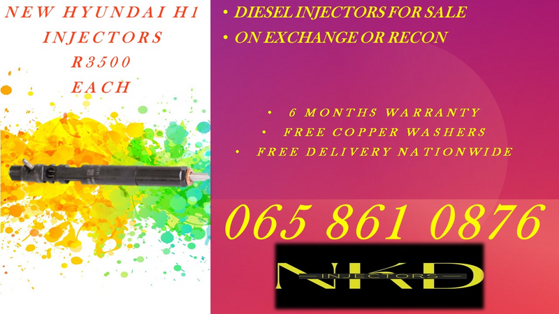 HYUNDAI H1 DIESEL INJECTORS FOR SALE BRAND NEW