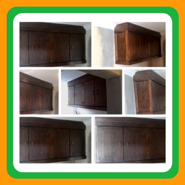 Kitchen   Cupboard Wall unit Farmhouse series 1800 - Stained