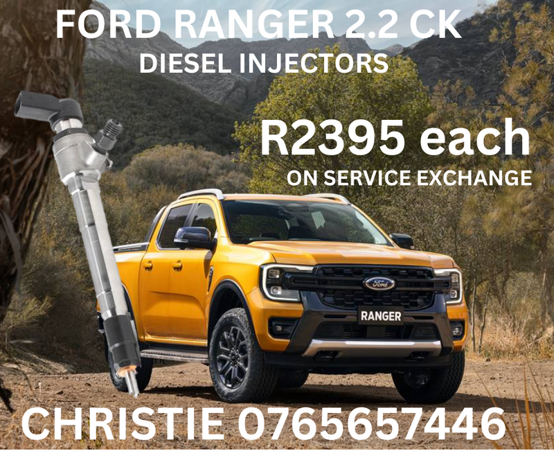 FORD RANGER 2.2  DIESEL INJECTORS FOR SALE WITH A 6MONTH GUARANTEE