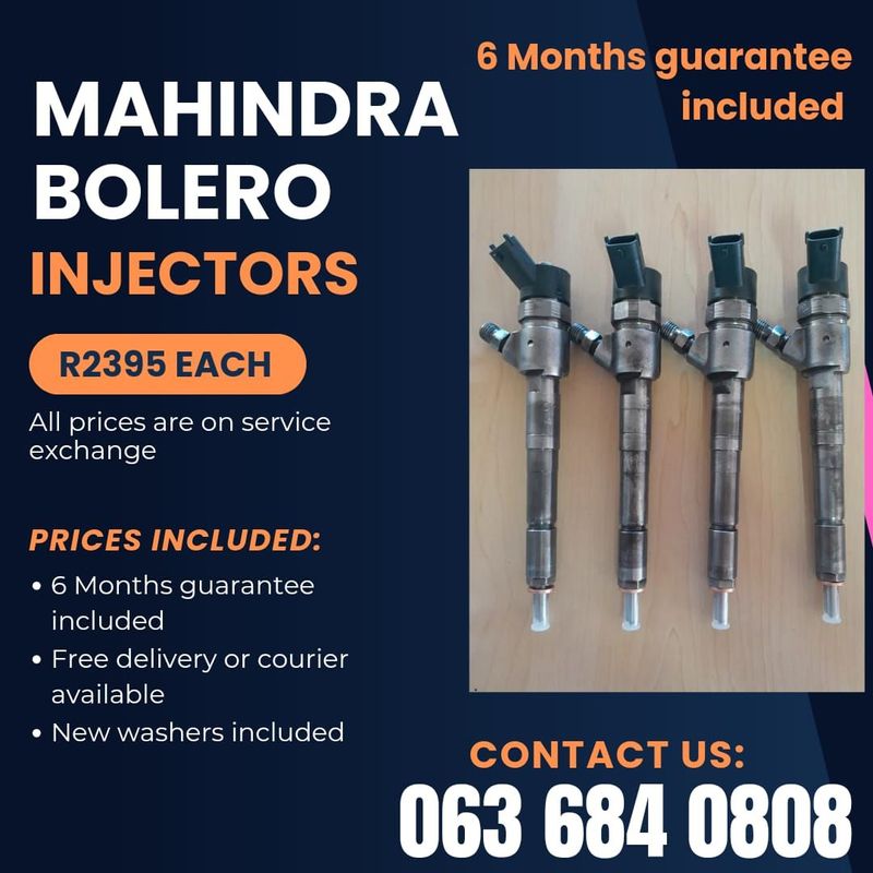 MAHINDRA BOLERO DIESEL INJECTORS FOR SALE WITH WARRANTY INCLUDED