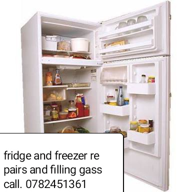 Fridge and freezer regassing and repairs