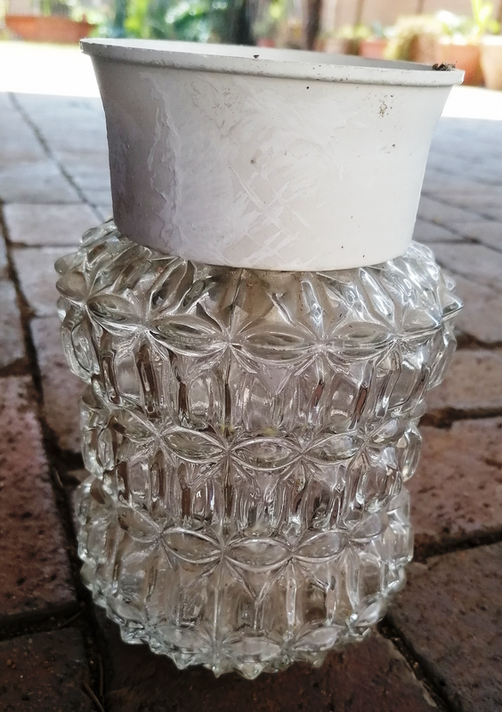 Vintage Decorative glass light fitting