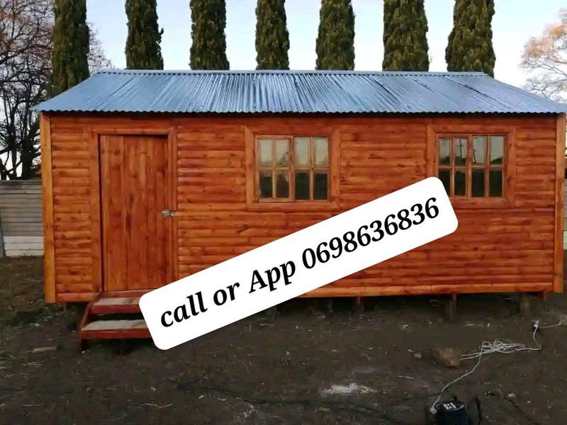 3x6mt log with 3 windows for sale