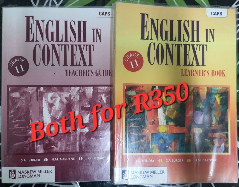 English in Context Grade 11 Learner&#39;s Book and Teacher&#39;s Guide