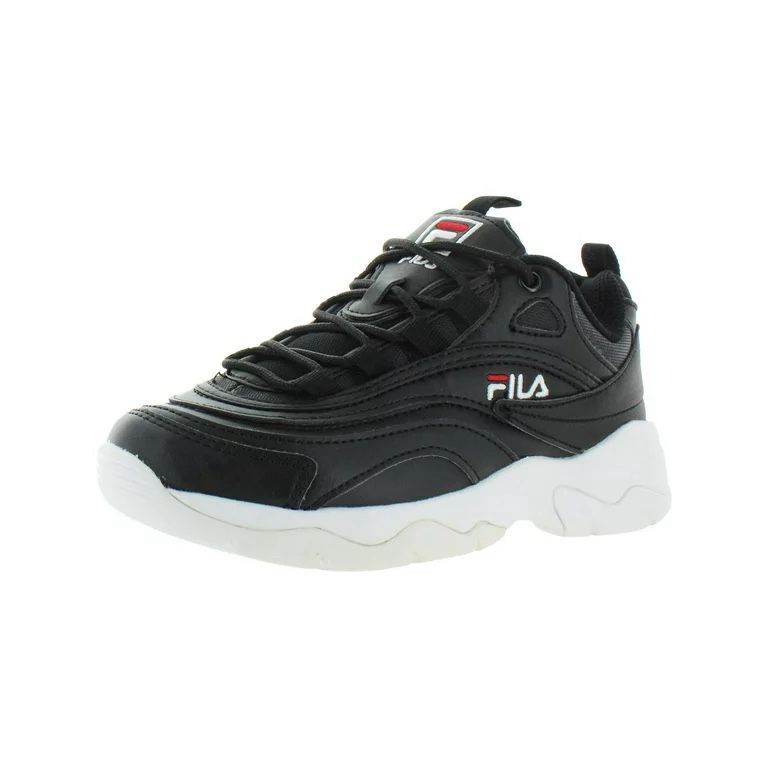Fila Black Sneakers with White Sole