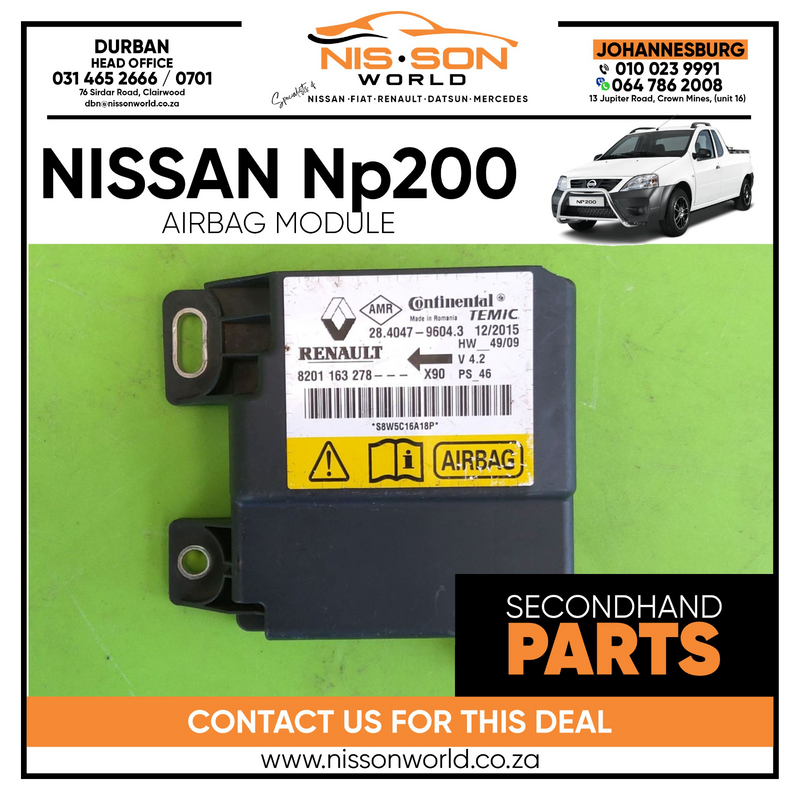Nissan NP200 airbag module