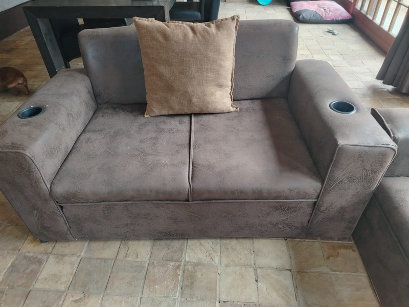 Couches - 2 &amp; 3 Seater with cup holders