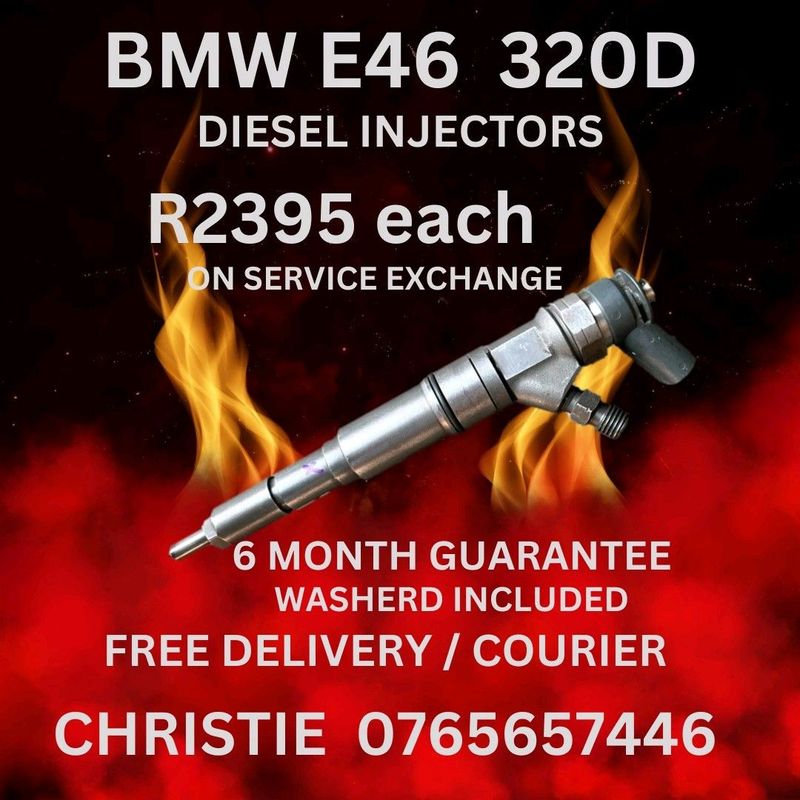 BMW E46 320D Diesel Injectors for sale with 6month Guarantee