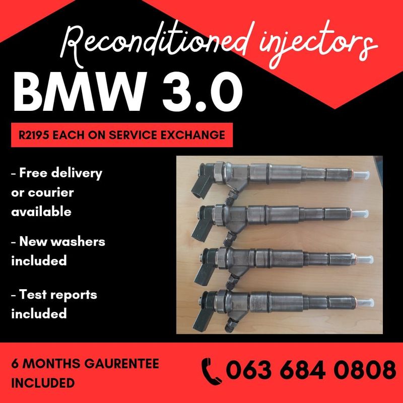 BMW X5 3.0 DIESEL INJECTORS FOR SALE WITH WARRANTY ON