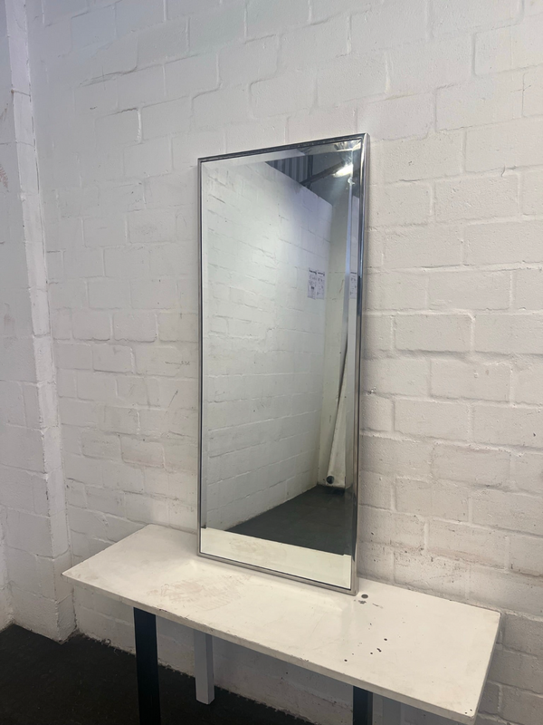 Long Silver Framed Mirror- A46789