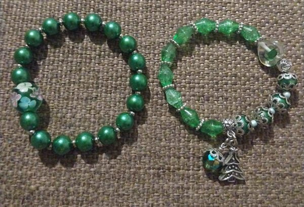 Green Tree Bracelet Set