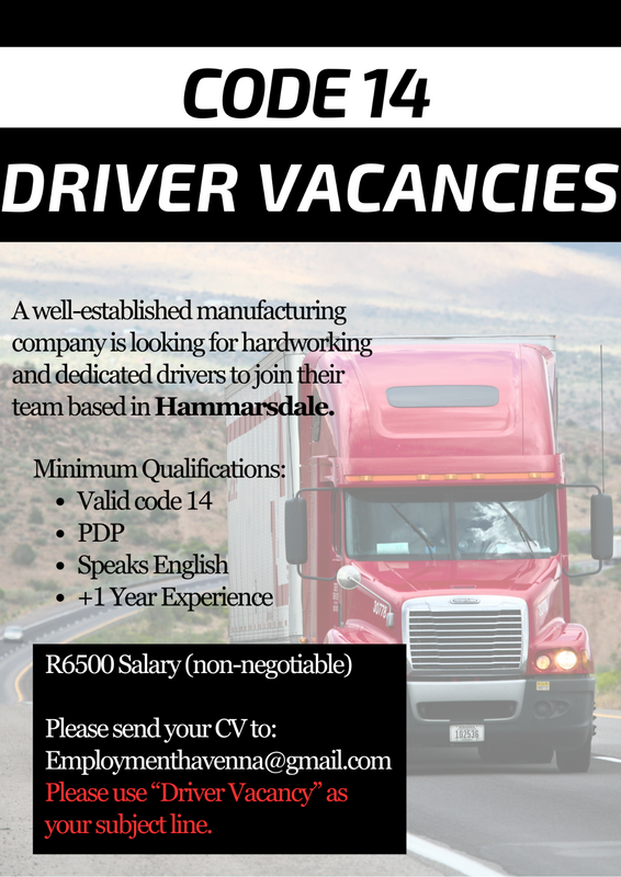 Driver vacancy