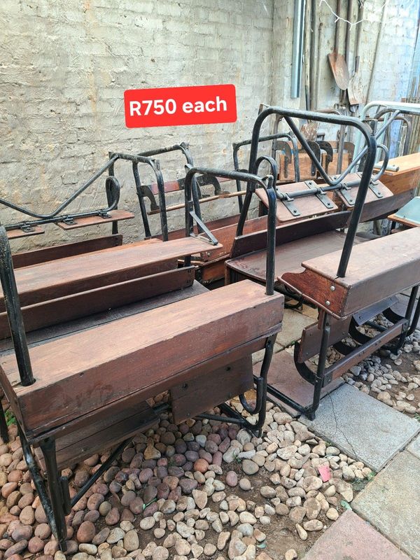 vintage school benches R750 each