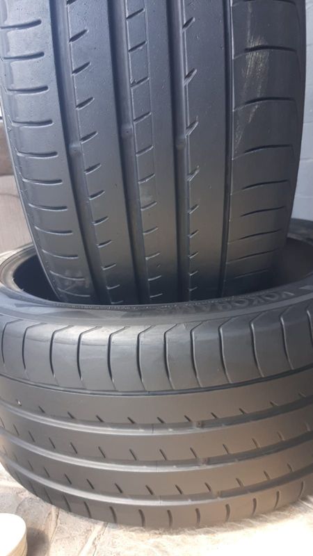 Two 23 inches tyres