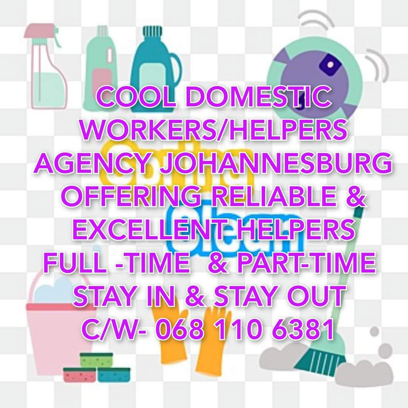 COOL DOMESTIC WORKERS AGENCY JOHANNESBURG