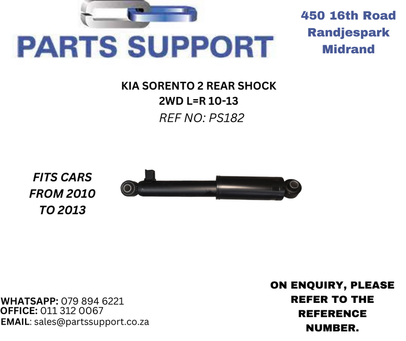 Kia Sorento 2 2010-2013 - Rear Shock