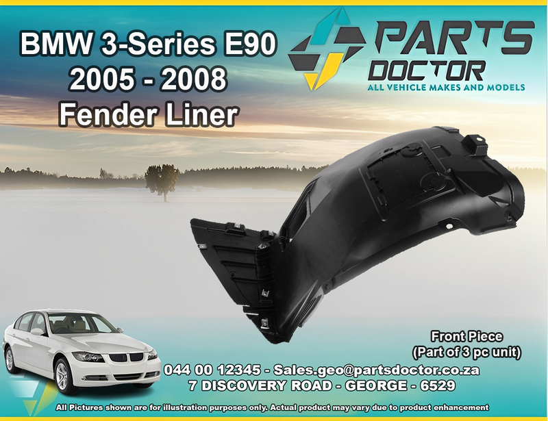 BMW E90 2005 - 2008 FENDER LINER