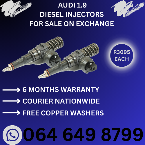 Audi 1.9 diesel injectors for sale with 6 months warranty