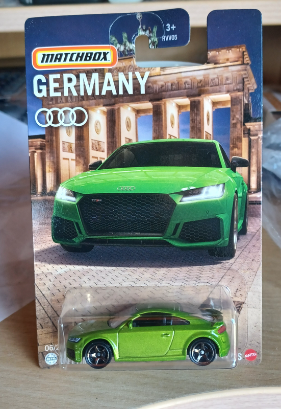 2023 Matchbox ~ Germany ~ 5/24 2020 Audi TT RS ~ Mint on card