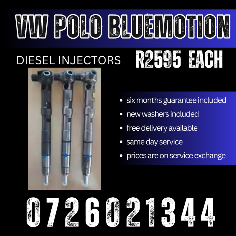 VW Polo Bluemotion diesel injectors for sale
