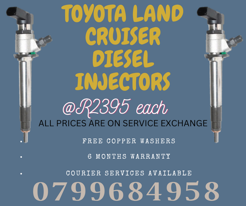 TOYOTA LAND CRUISER DIESEL INJECTORS/ WE RECON AND SELL ON EXCHANGE