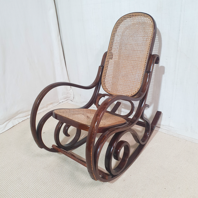 Antique Thonet Style Bentwood Rocker