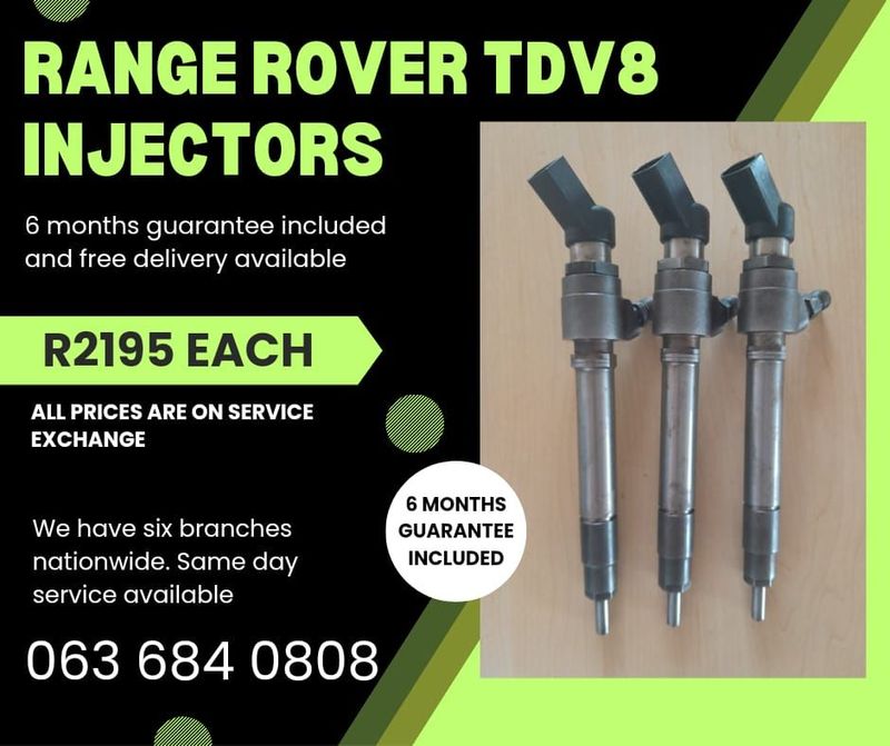 FORD RANGER TDV8 DIESEL INJECTORS FOR SALE WITH WARRANTY ON