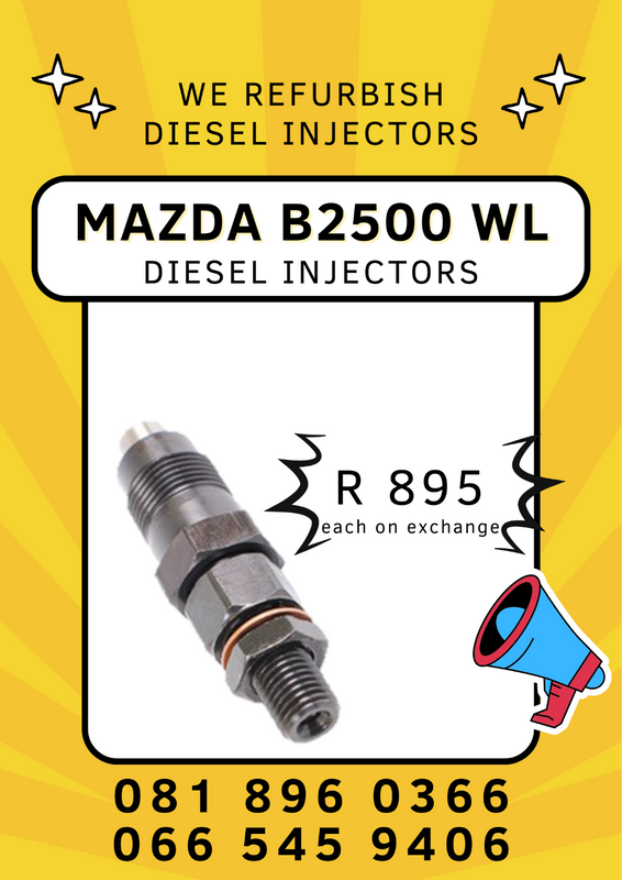 MAZDA B2500 WL DIESEL INJECTORS FOR SALE ON EXCHANGE