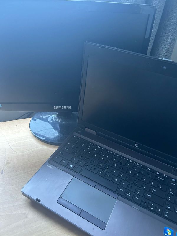 Samsung Computer Monitor &amp; HP laptop