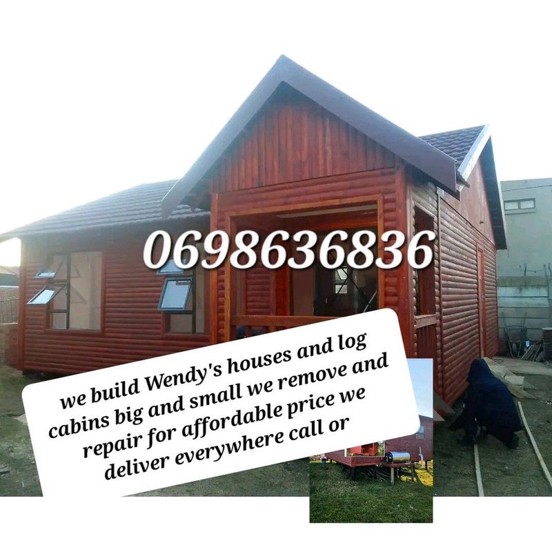 6x8mt cabin wood for sale