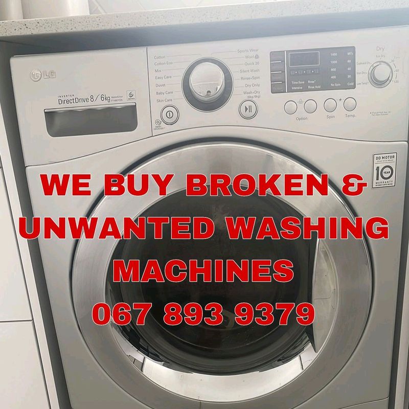 We Buy Broken &amp; Unwanted Washing Machines
