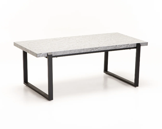 120x60cm Grey Marble Coffee Table