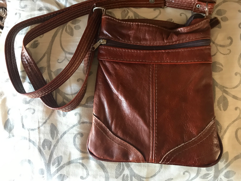Genuine leather satchel