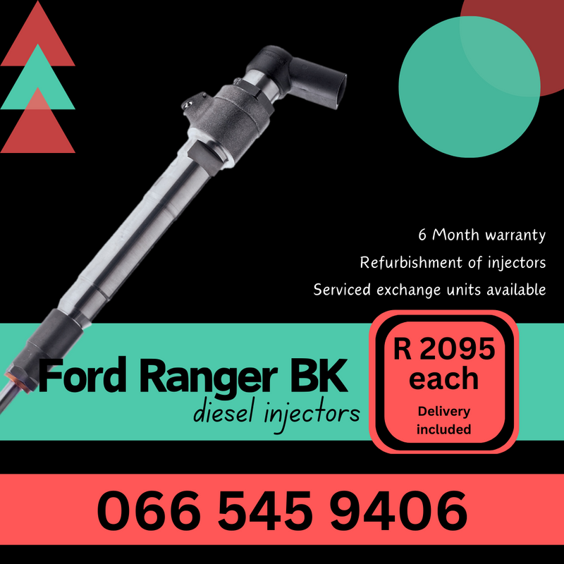 Ford Ranger 2.2 BK diesel injectors for sale on exchange with 6  month warranty
