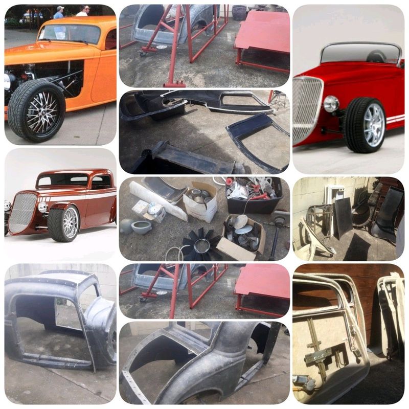 Ford 34 ford coupe &amp;roadster fibreglass moulds