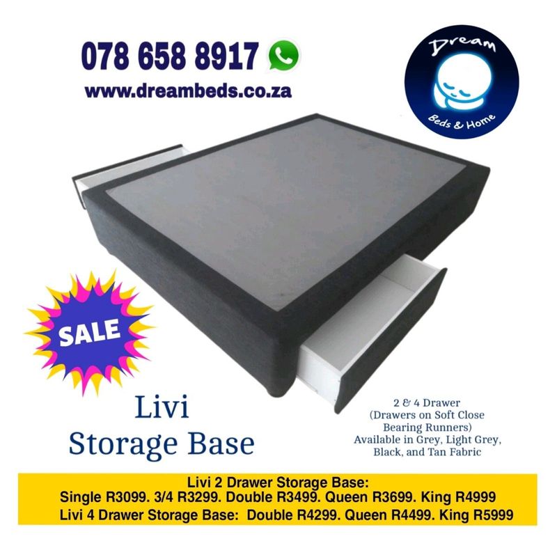 Drawer bed bases and matttresses from R3099