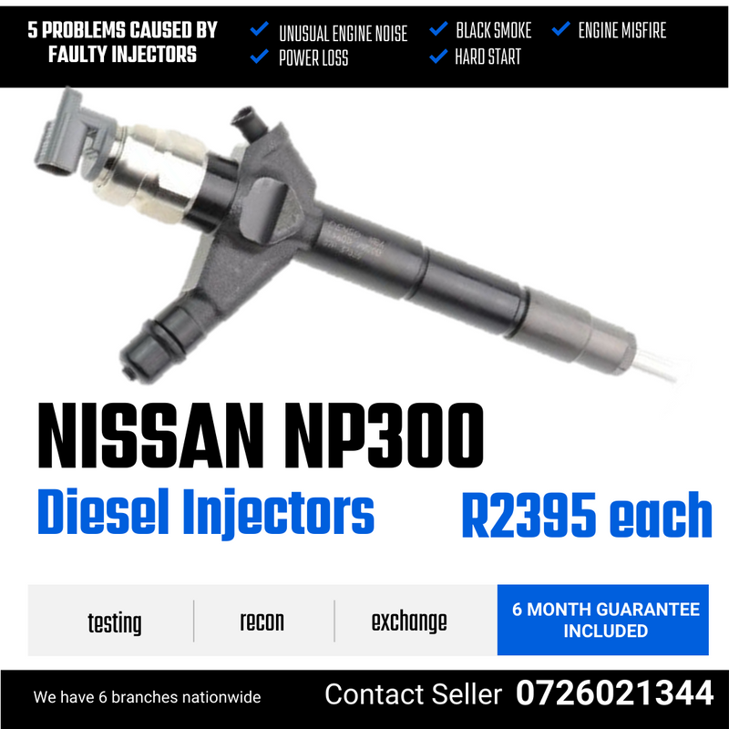 Nissan NP300 diesel injectors for sale