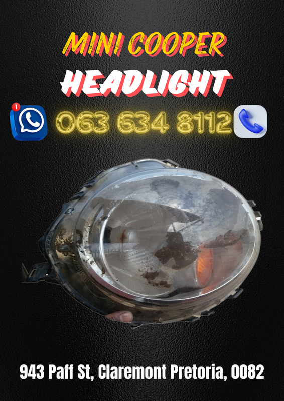 Mini cooper headlight Call or WhatsApp me 063 149 6230